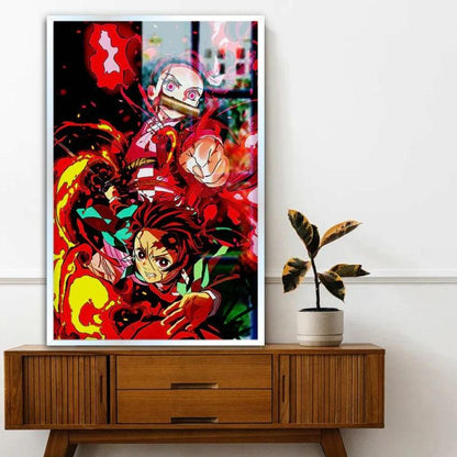 Characters Demon Slayer Canvas Wall Painting