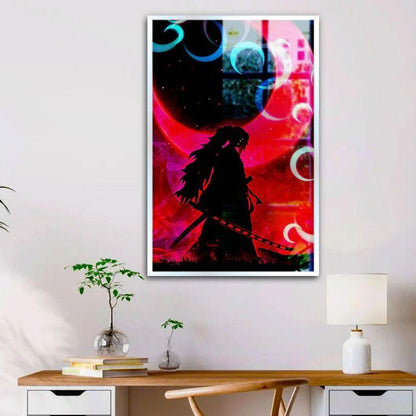 Beautiful Demon Slayer Characters Cartoon Canvas Wall Painting