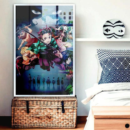 Stunning Demon Slayer Characters Canvas Wall Painting