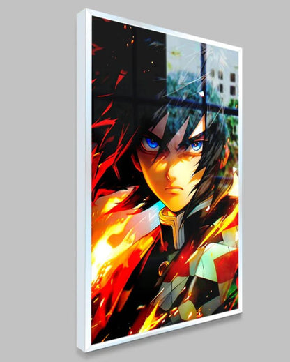 Bold Demon Slayer Characters Canvas Wall Painting