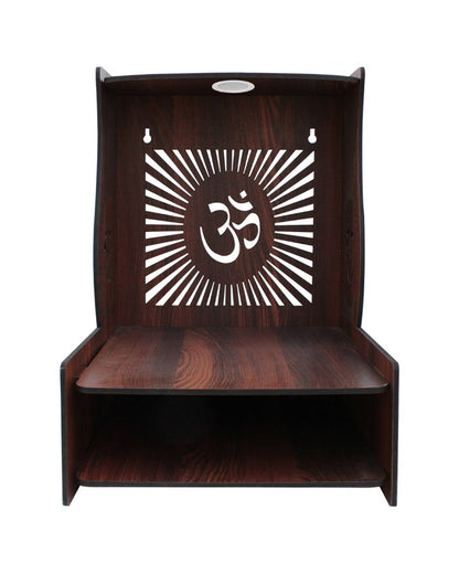 Divine Om Printed Mandir Shelf | 15 x 12 x 16 inches