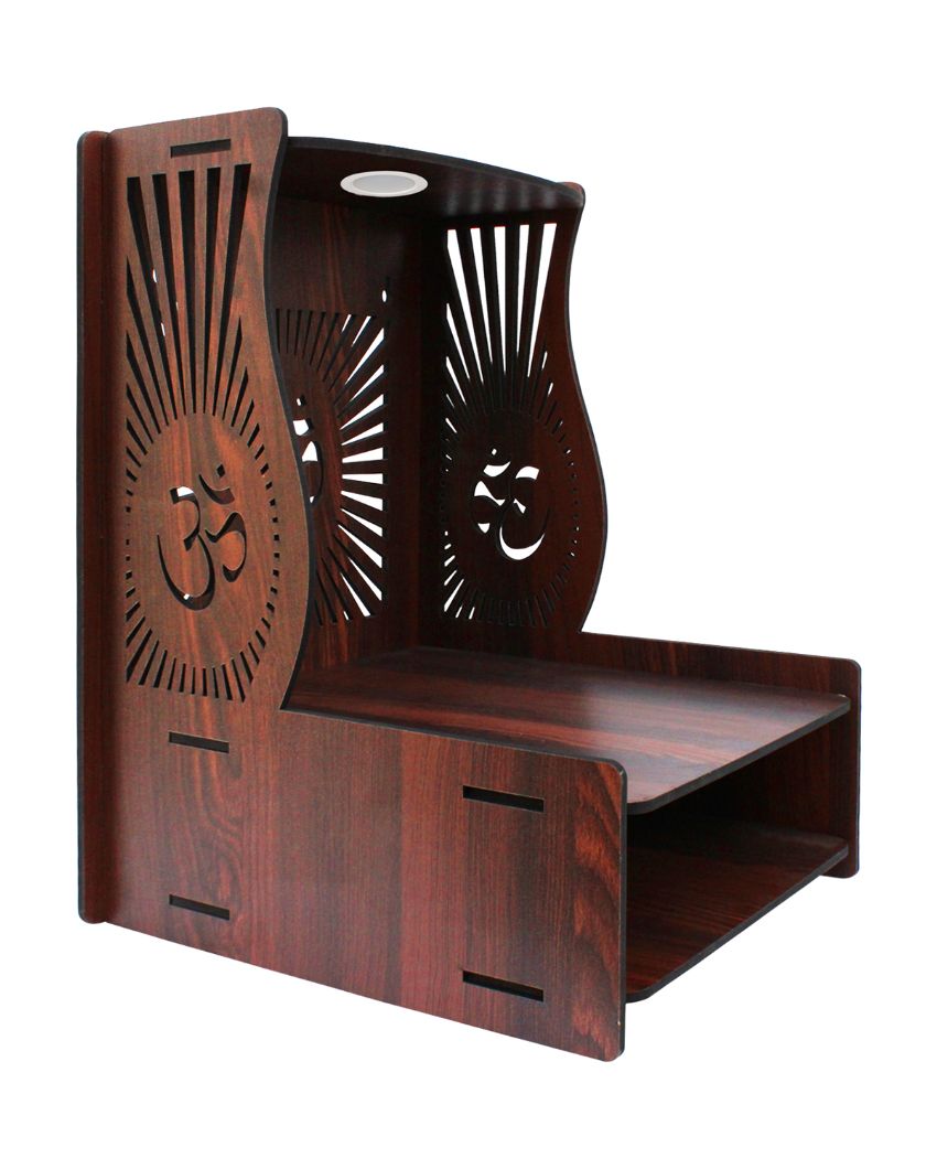 Divine Om Printed Mandir Shelf | 15 x 12 x 16 inches