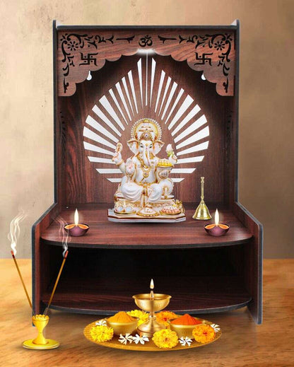 Elegant Mandir Shelf for Home | 15 x 12 x 16 inches