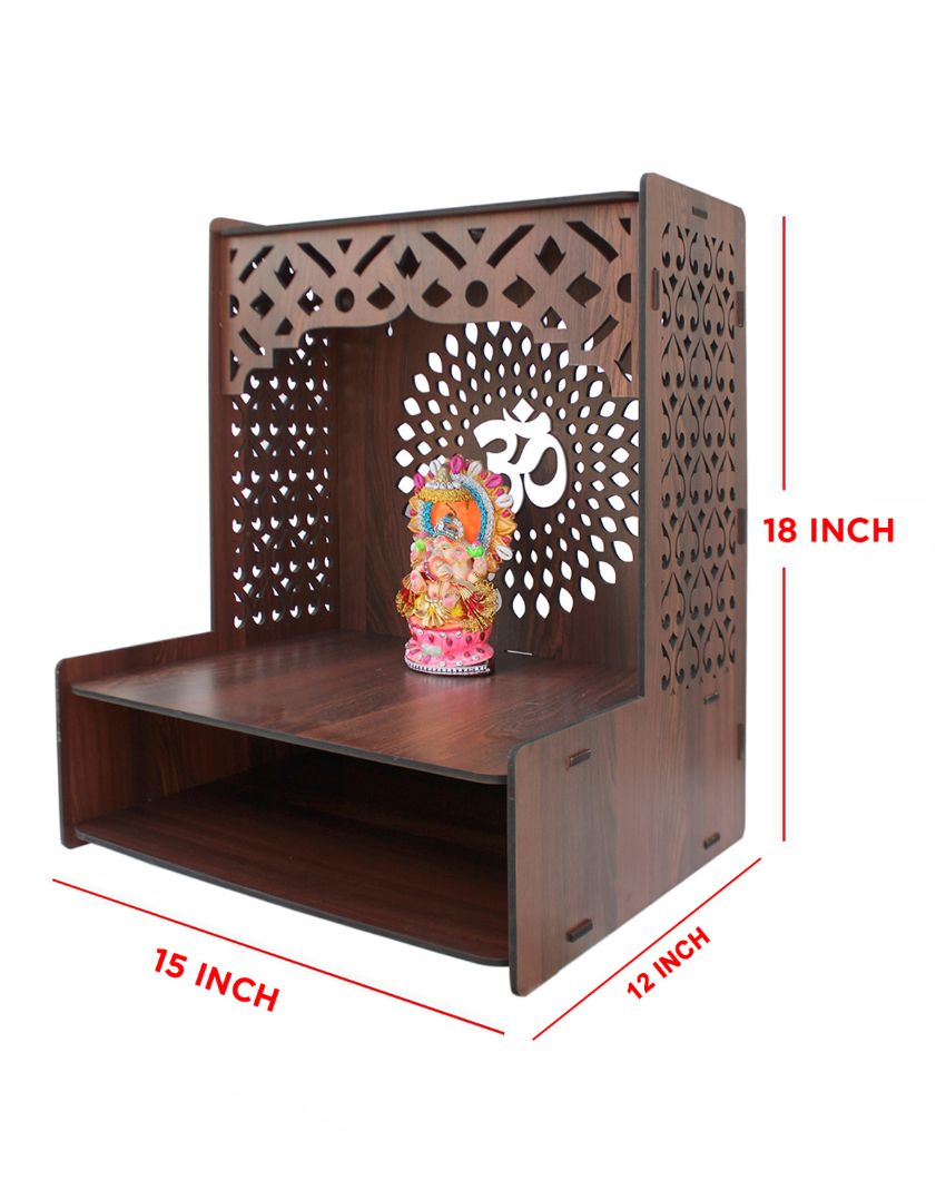 Decorative Mandir Shelf for Home | 15 x 12 x 18 inches