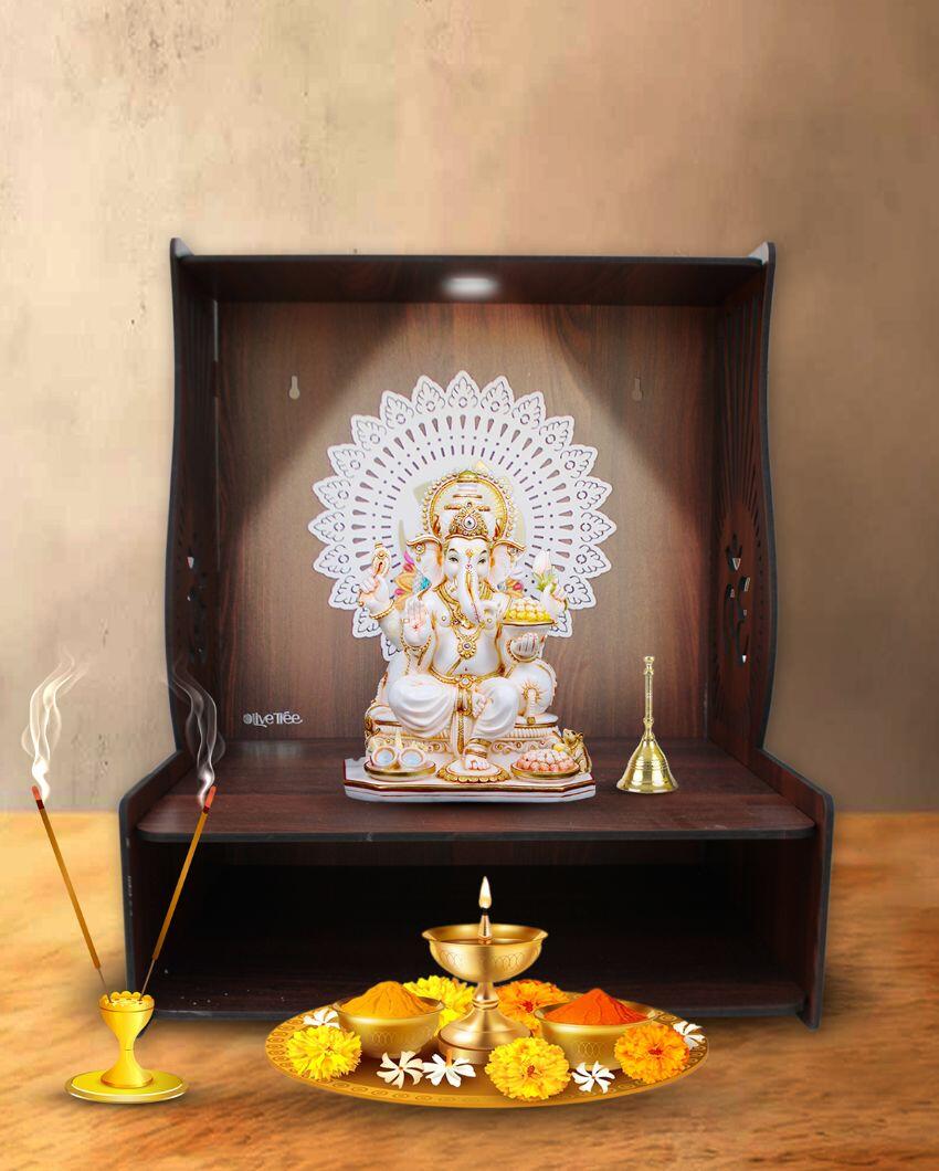 Traditional Mandir Shelf for Home | 15 x 12 x 18 inches