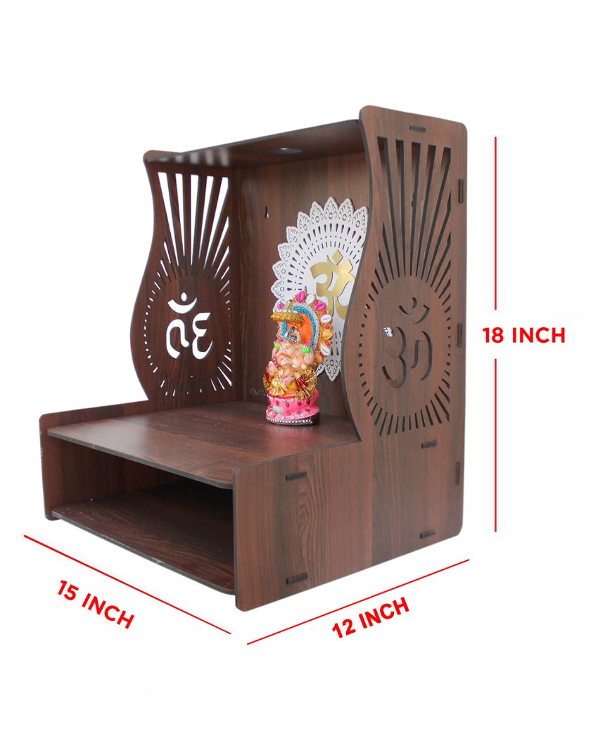 Traditional Mandir Shelf for Home | 15 x 12 x 18 inches