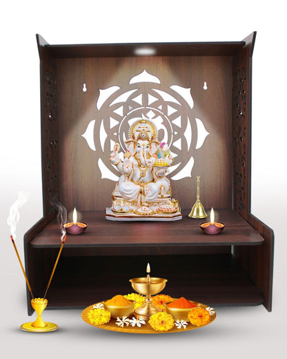 Classic Design Mandir Shelf for Home | 15 x 12 x 18 inches