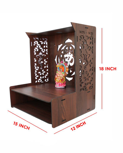 Classic Design Mandir Shelf for Home | 15 x 12 x 18 inches