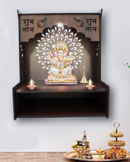 Beautiful Divine Mandir Shelf for Home | 15 x 12 x 18 inches