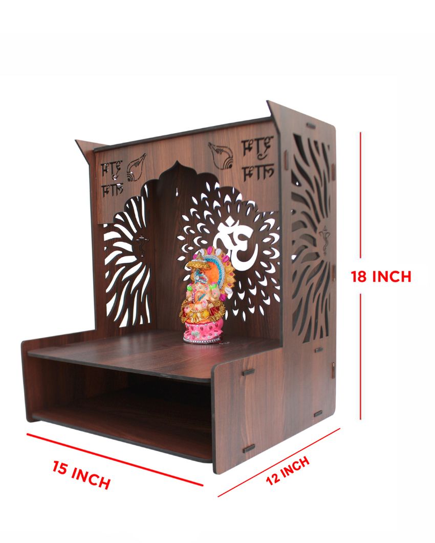 Beautiful Divine Mandir Shelf for Home | 15 x 12 x 18 inches