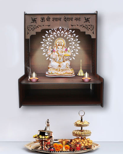 Graceful Mandir Shelf for Home | 15 x 12 x 18 inches