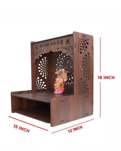 Graceful Mandir Shelf for Home | 15 x 12 x 18 inches