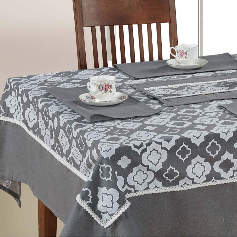 Combo Set Green Dinning Table Runner with Napkins Default Title