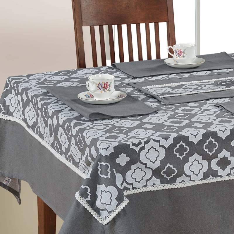 Green Combo Dinning Table Runner with Napkins Default Title