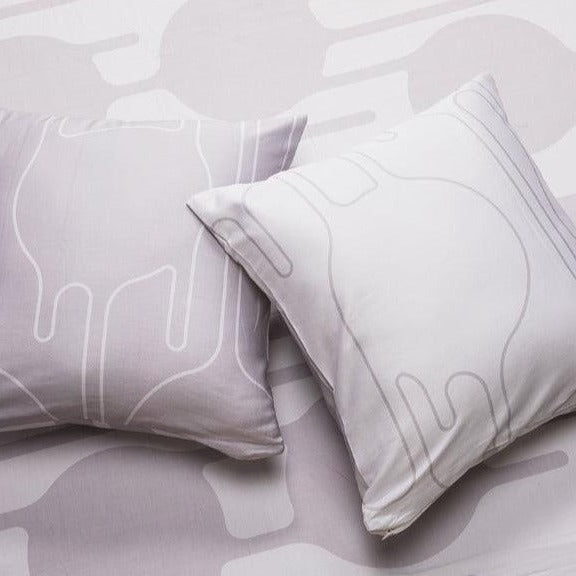 Cool Grey DripDrip Cushion Covers | Set of 2
