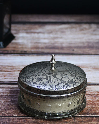 Lavender Scented Glass Pot Candle with Metal Lid | 5 x 3 inches