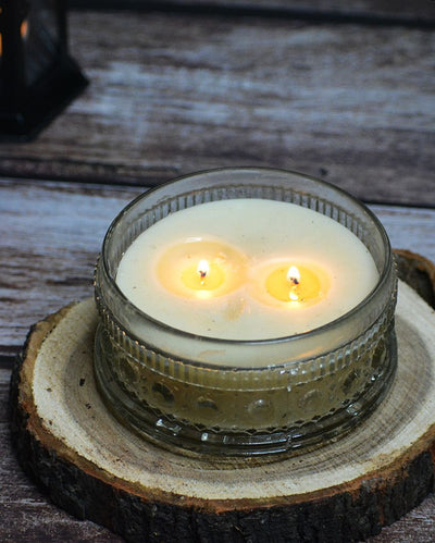 Lavender Scented Glass Pot Candle with Metal Lid | 5 x 3 inches