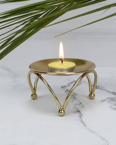 Gold Mystical Aura Candle Holder