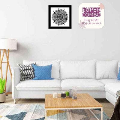 Mandala Essence Wall Decor Painting Acrylic Wall Art Frame | 12 x 12 inches