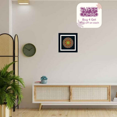 Bedroom Blessing Mandala Acrylic Wall Art Frame | 12 x 12 inches