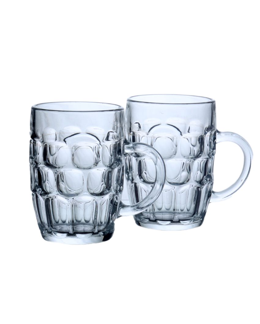 Transparent Beer Mugs | Set of 2 | 600ml