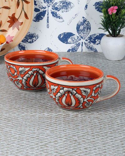 Multicolor Mugals Printed Soup Mugs | Set Of 2 | 200Ml