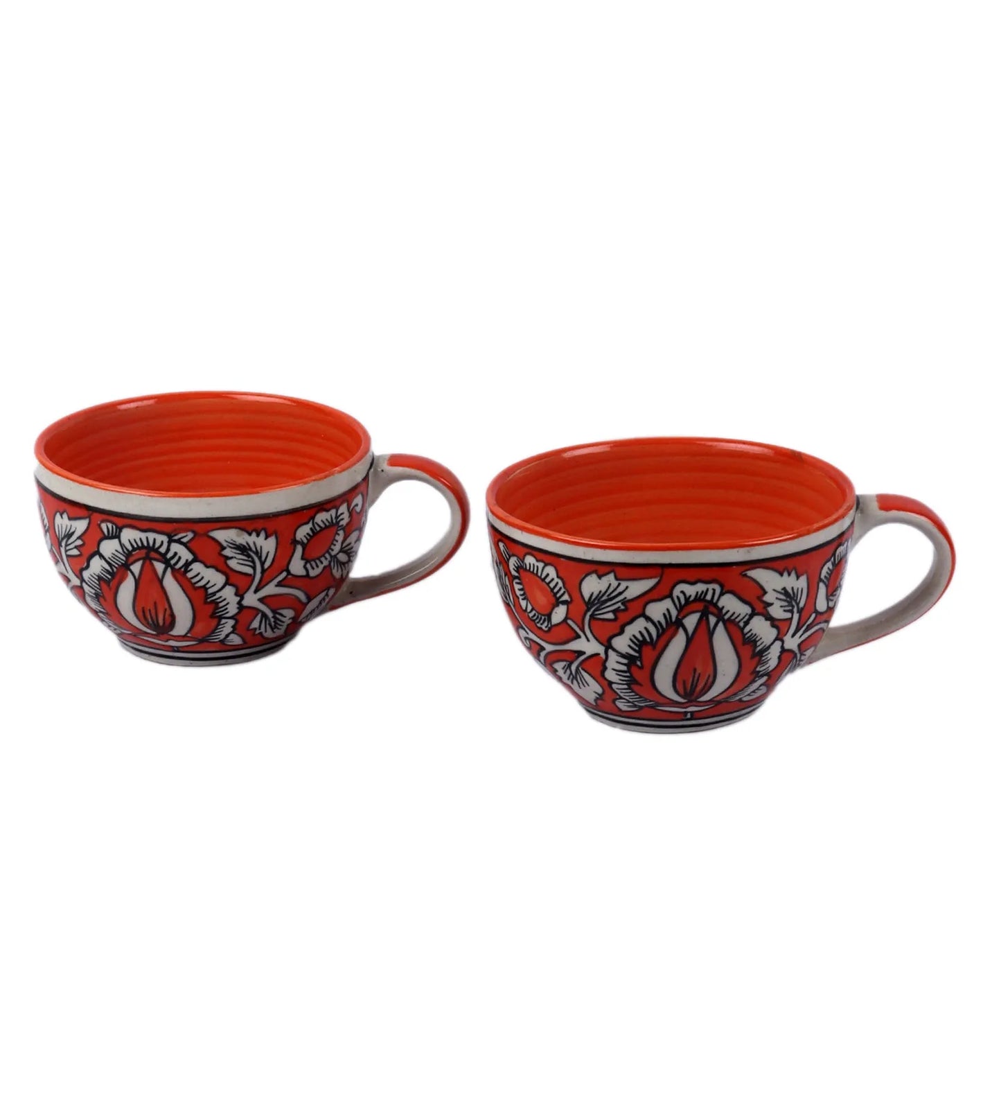 Multicolor Mugals Printed Soup Mugs | Set Of 2 | 200Ml