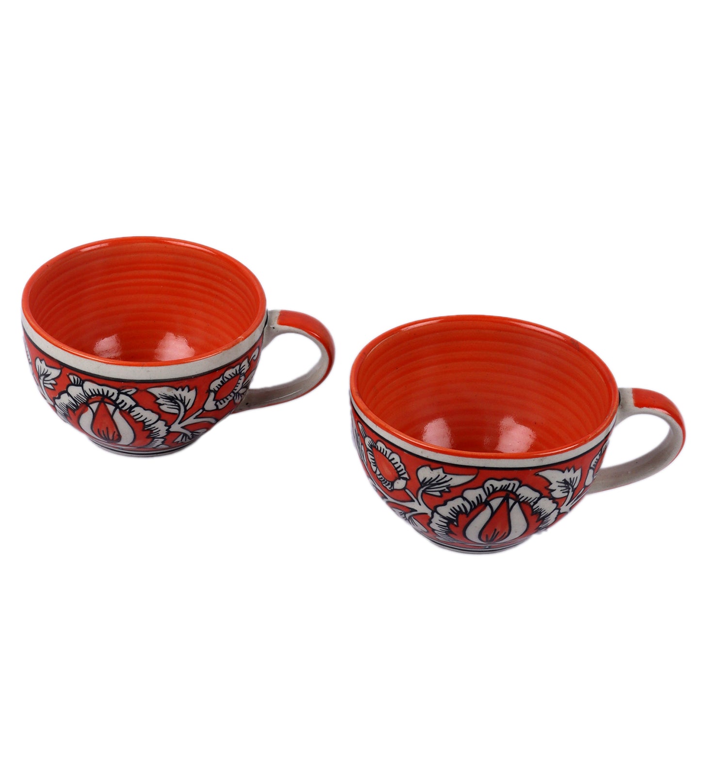 Multicolor Mugals Printed Soup Mugs | Set Of 2 | 200Ml