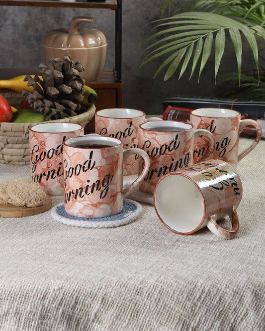 Printed Tea Coffee Mugs| Set of 6