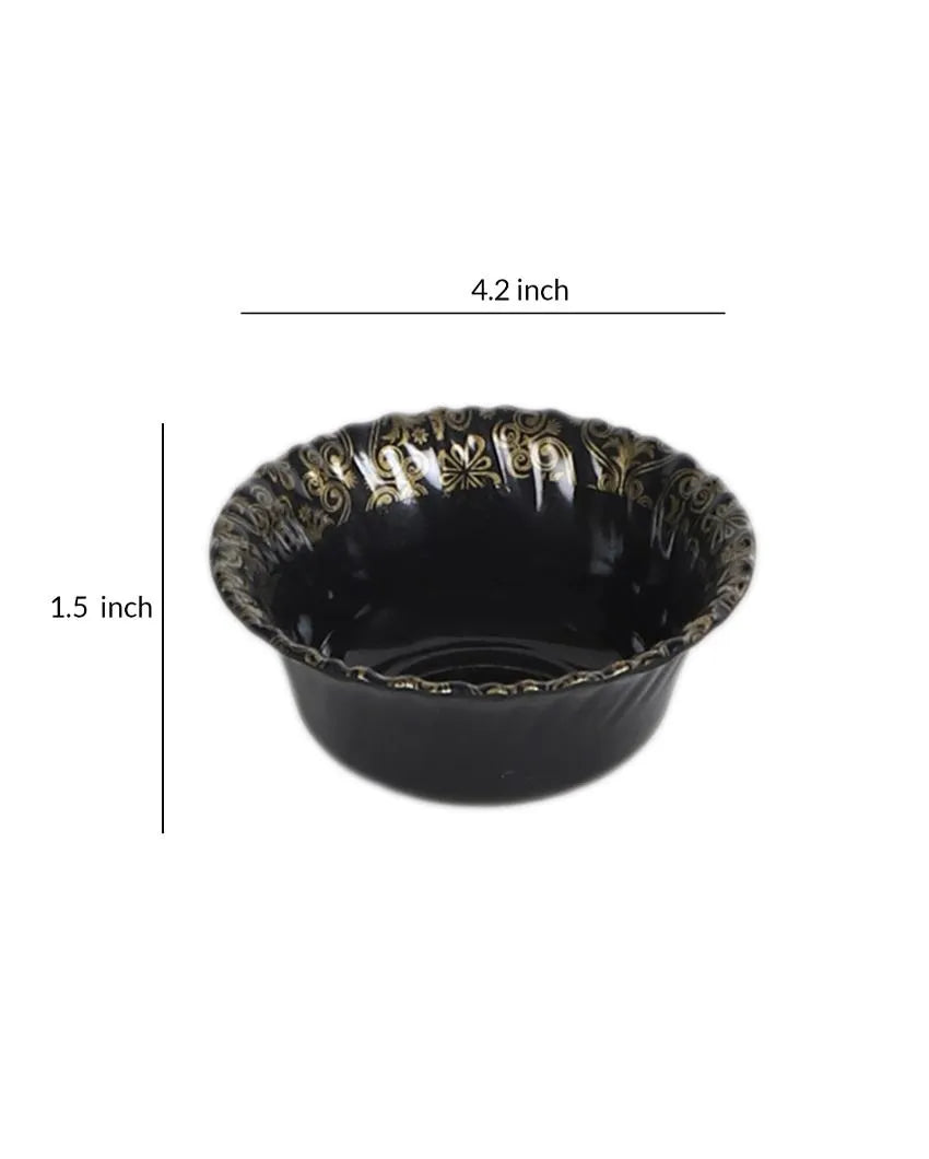 Abstract Black Gold Melamine Dinner Set | Pack of 46 Pcs