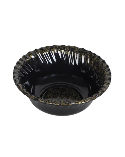 Abstract Black Gold Melamine Dinner Set | Pack of 46 Pcs