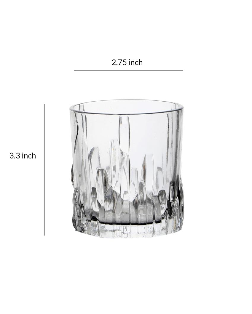 Ice burg Shaped Juice Glass | 220 ml | Set of 6