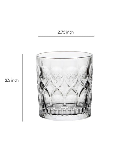 Oxford Shaped Juice Glass | 220 ml | Set of 6