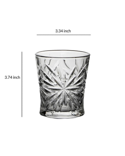 Flower Shaped Juice Glass | 250 ml | Set of 6