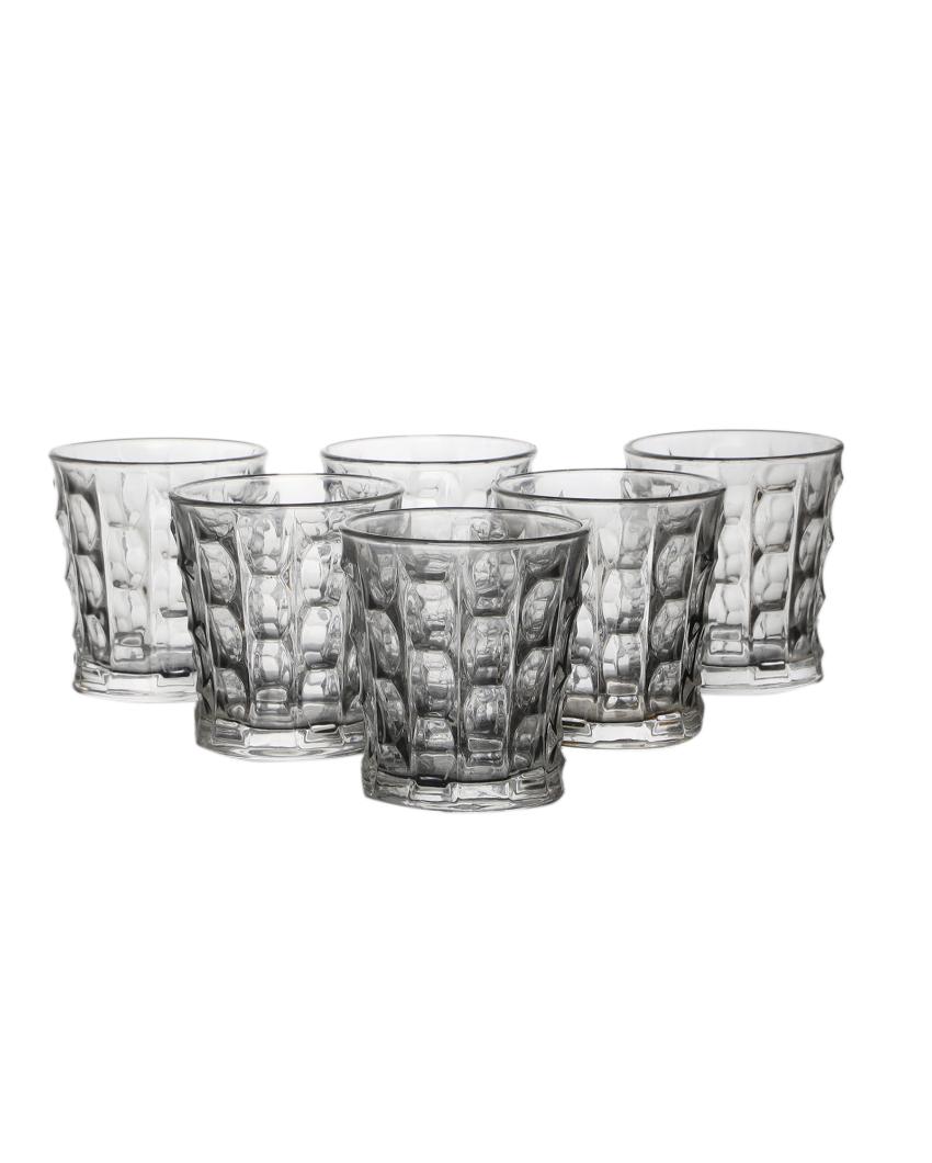 Brick Shaped Juice Glass | 250 ml | Set of 6