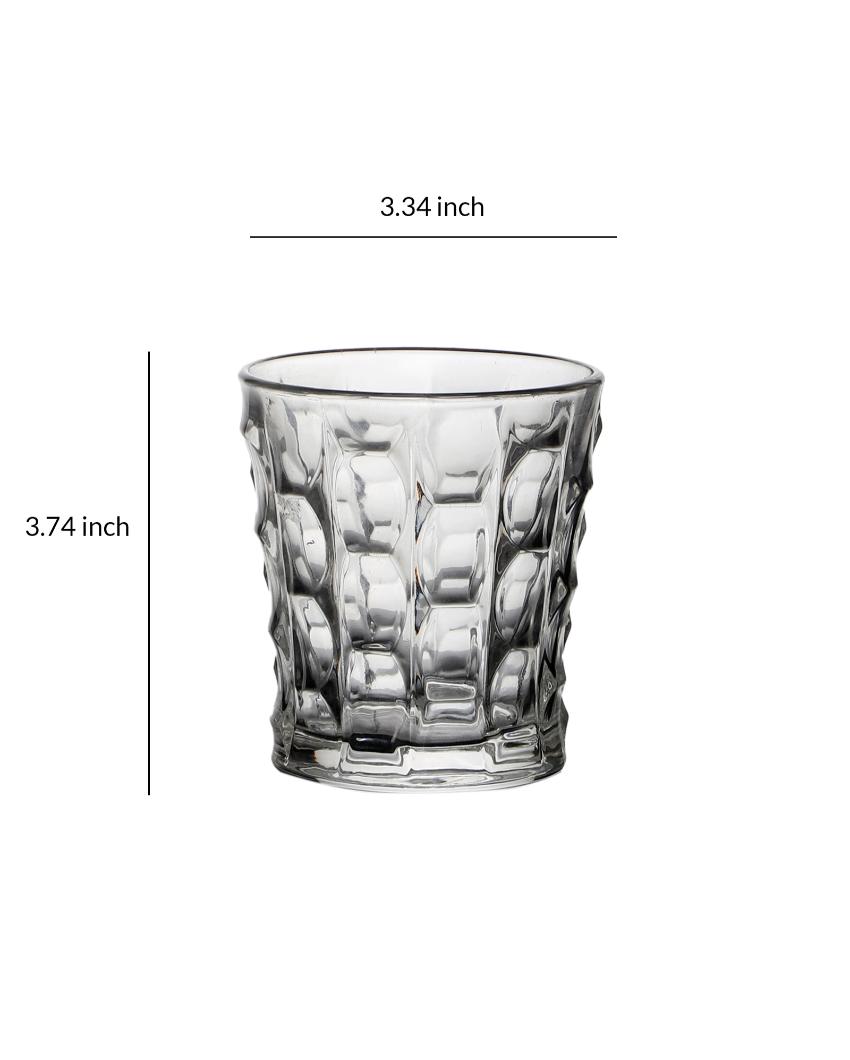 Brick Shaped Juice Glass | 250 ml | Set of 6