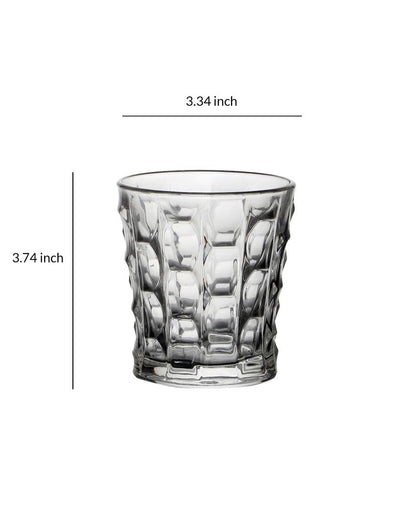 Brick Shaped Juice Glass | 250 ml | Set of 6