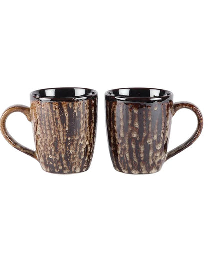 Bubble Textured Ceramic Mugs | Set Of 6 | 300Ml