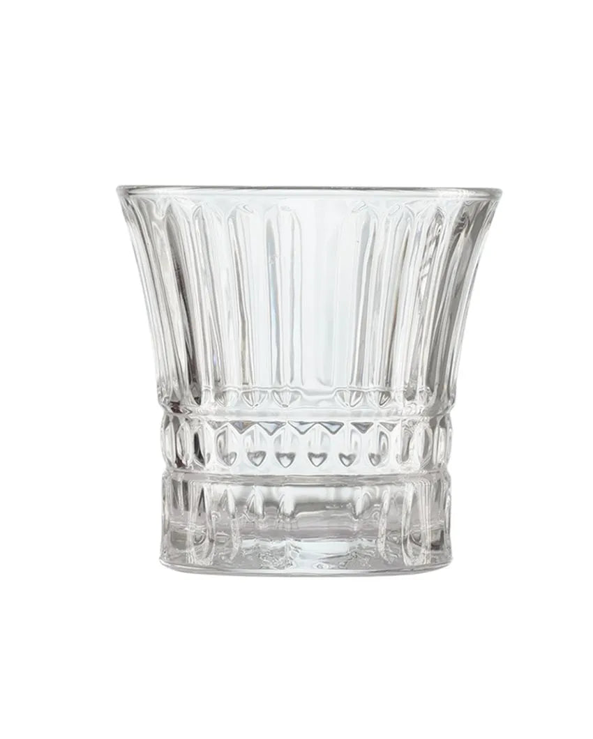 Lady Diamond Shaped Whiskey Glasses | Set Of 6 | 300Ml