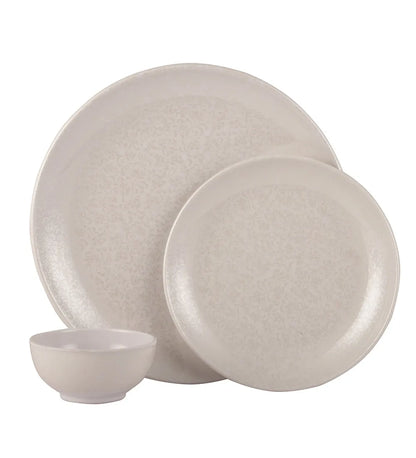 Flower Design Melamine Round Plates With Bowls Dinner Set