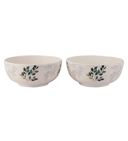 Floral Design Melamine Bowls | Set Of 2 | 300Ml