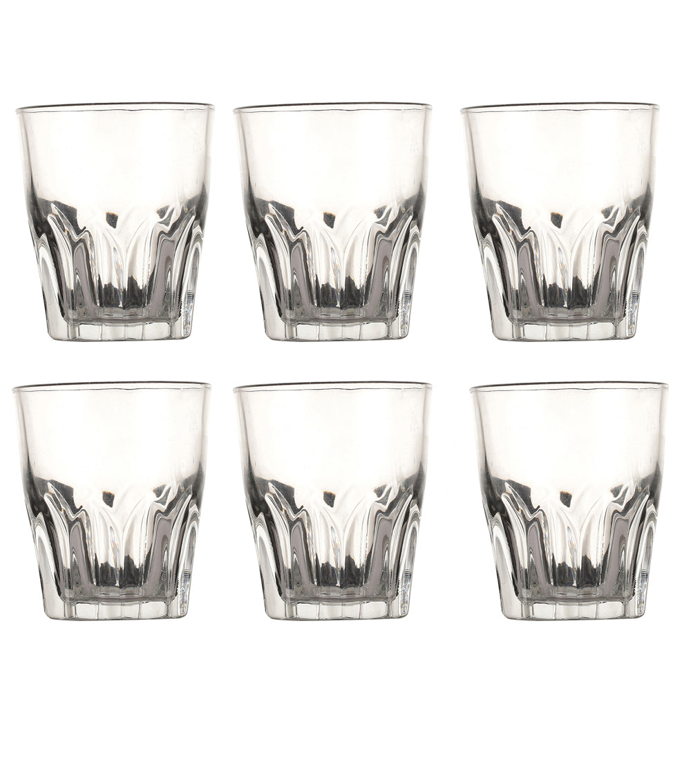 Lotus Shaped Water & Juice Glasses | Set Of 6 | 300Ml