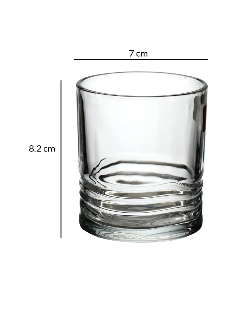 Ringer Shaped Water & Juice Glasses | Set Of 6 | 220Ml