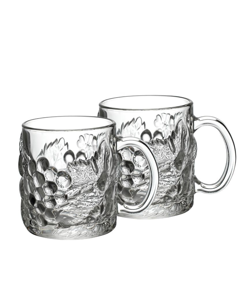 Grape Shaped Textured Tea & Coffee Mugs | Set Of 2 | 300Ml