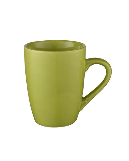 Modern Ceramic Coffee Mugs | Set Of 2 | 300Ml Green