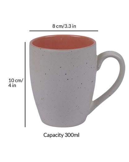Marble Designed Ceramic Coffee Mugs | Set Of 6