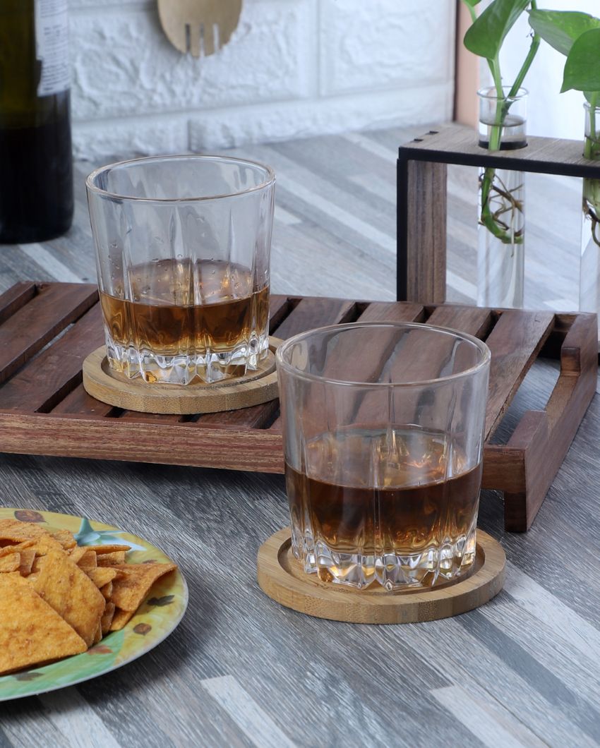 Lotus Cut Designed Whisky Glasses | Set Of 6 | 250 Ml