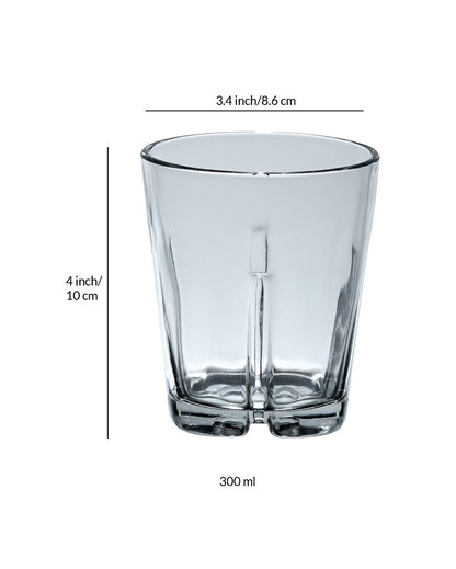 Doctor Cut Designed Whisky Glasses | Set Of 6 | 300 Ml