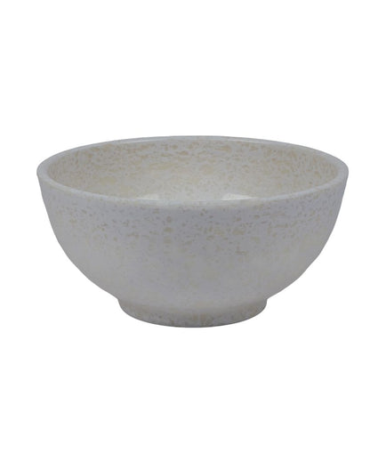 White Marble Coloured Melamine Serving Bowls | Set Of 2