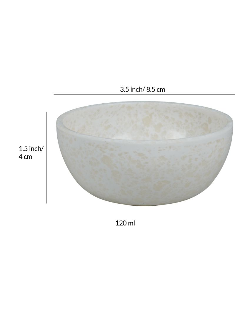 White Marble Designed Melamine Dinner Set | Set Of 18 Pcs